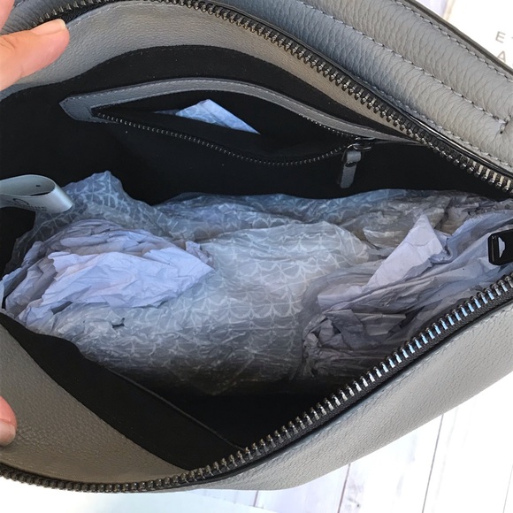 ⬇️ $120 | Etienne Aigner Ellie Slate Grey Hobo Bag - Picture 5 of 9